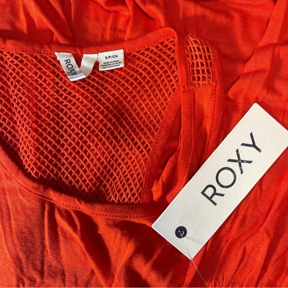 💥 NWT ROXY Sleeveless Top | Orange | Women’s Small/Petite - Picture 3 of 5